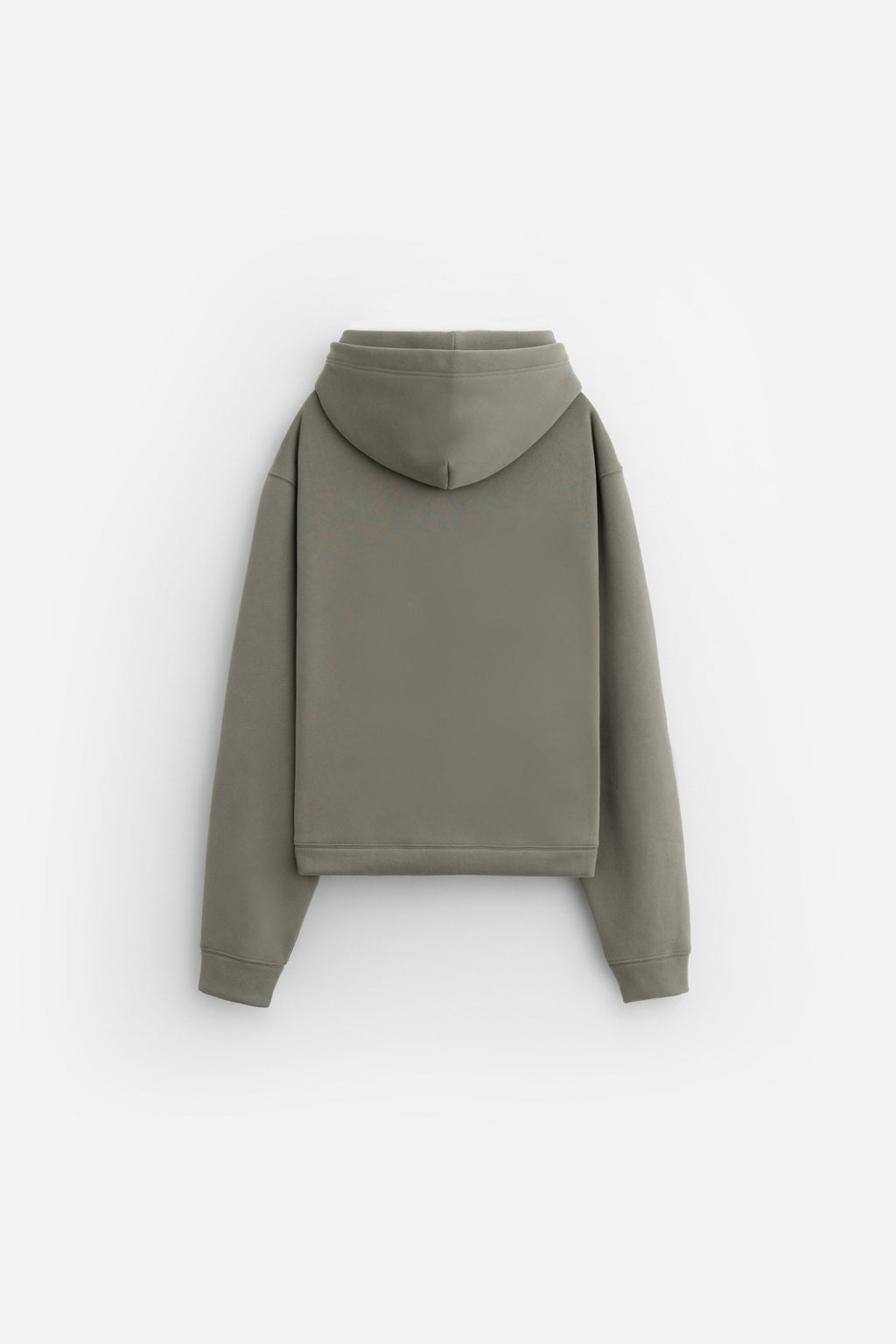 Cropped Fleece Hoodie