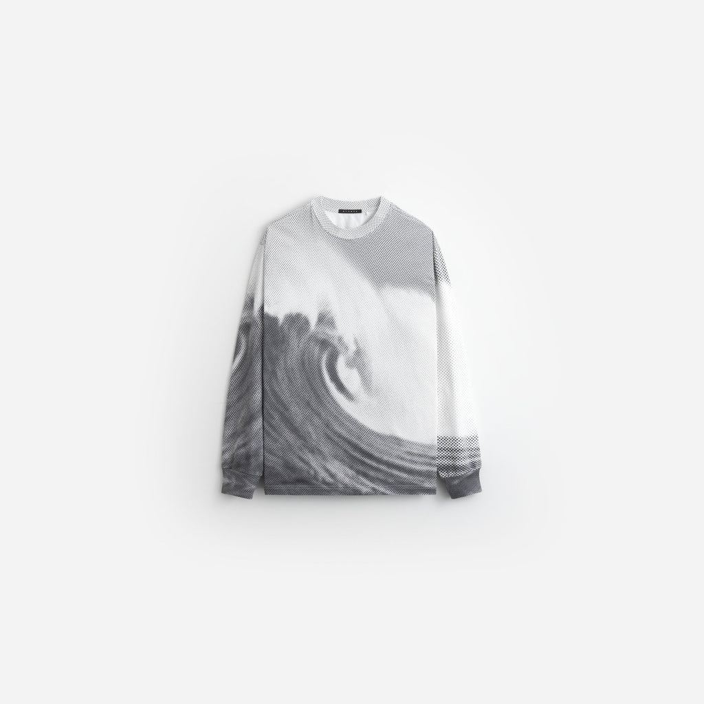 Black Wave LS Relaxed Tee