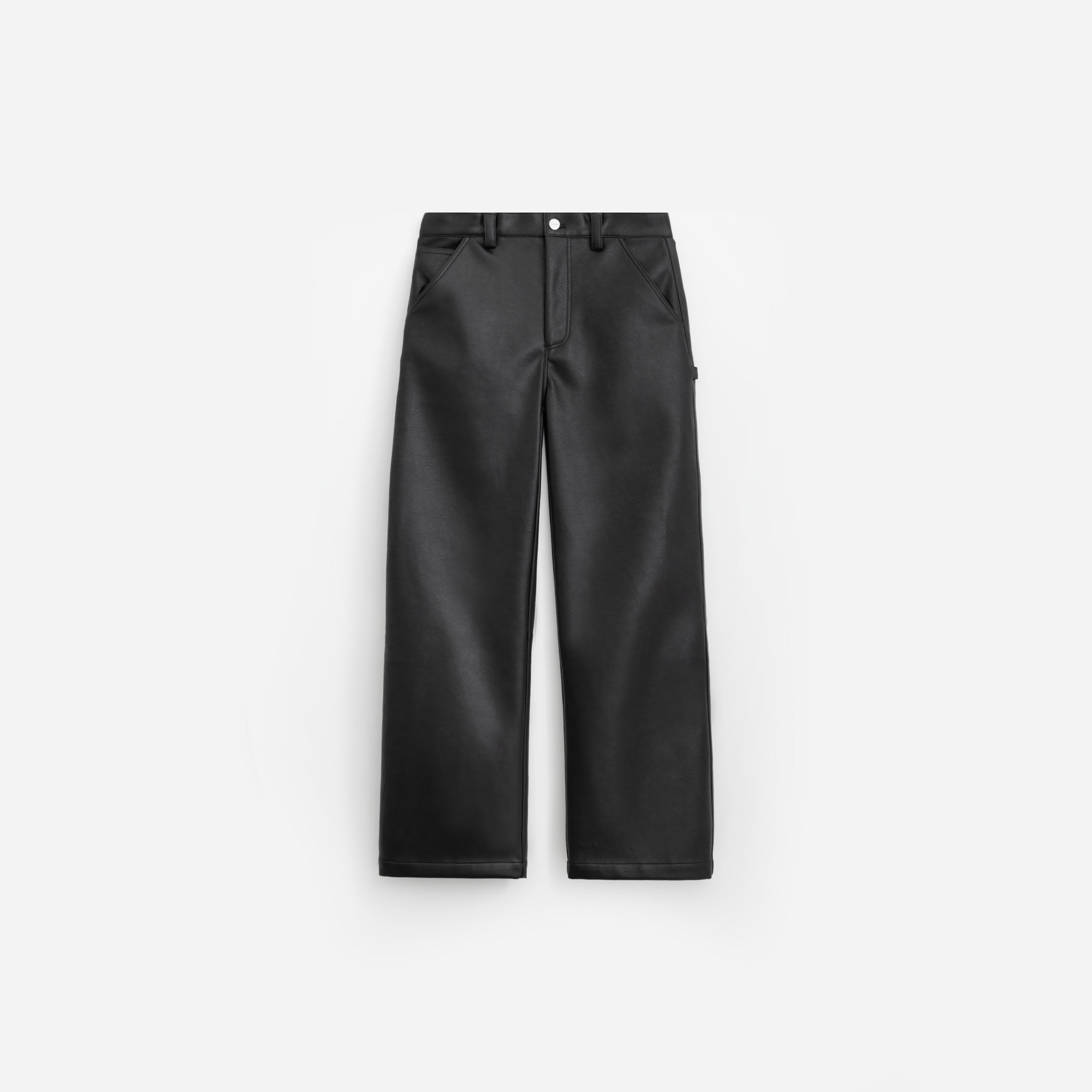 Faux Leather Carpenter Pant